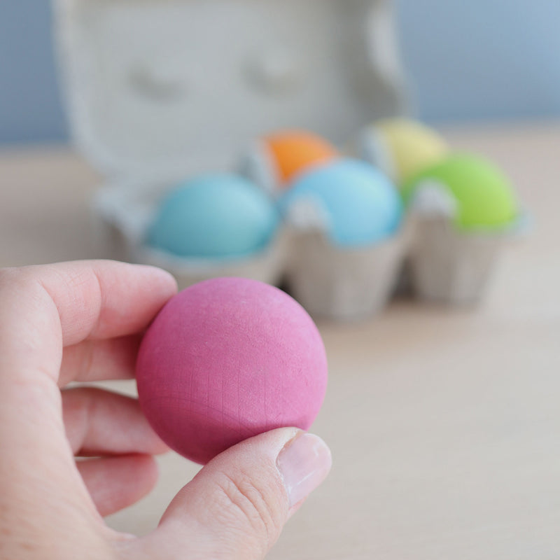 Large wooden Balls - Pastel