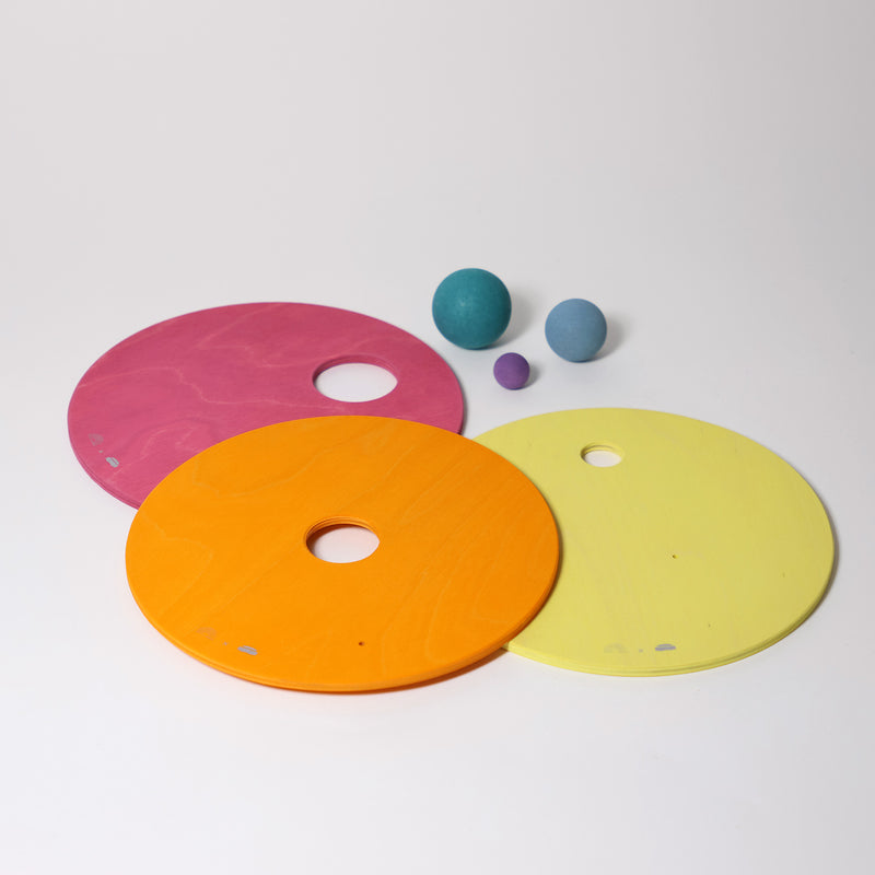 Rolling Discs Warm Pastel