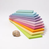 Houten Bouwplanken - Pastel