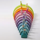 Grote Houten Regenboog - Pastel