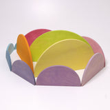 Wooden semicircles - Pastel