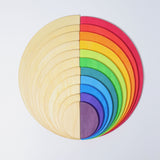 Wooden semicircles - Rainbow