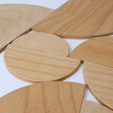 Wooden semicircles - Natural