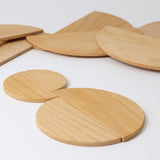 Wooden semicircles - Natural