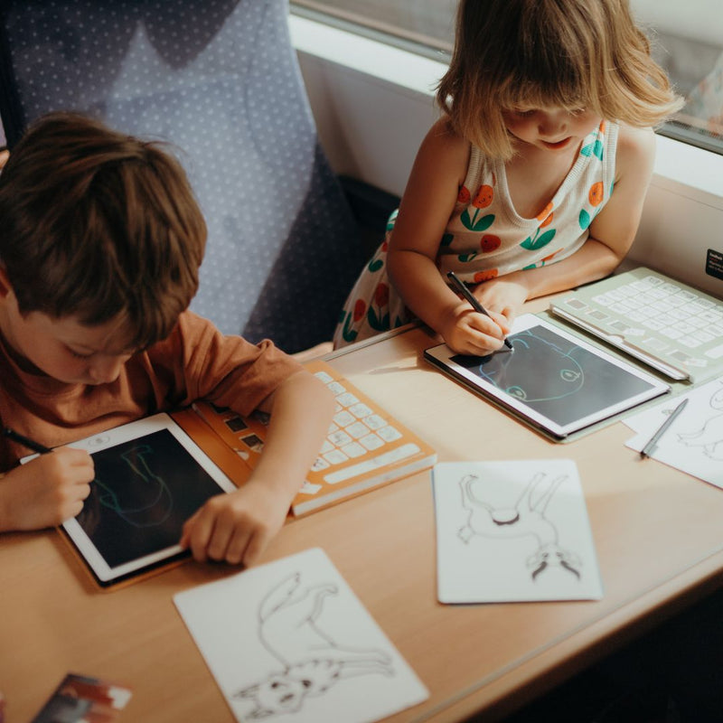 Navulling Kidydraw mini tekenbord - dieren & er was eens... sprookjes