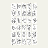 Navulling Kidydraw mini tekenbord - dieren & er was eens... sprookjes