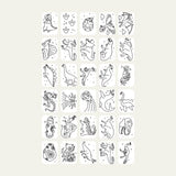 Navulling Kidydraw mini tekenbord - dinosaurussen & sterrenstelsel