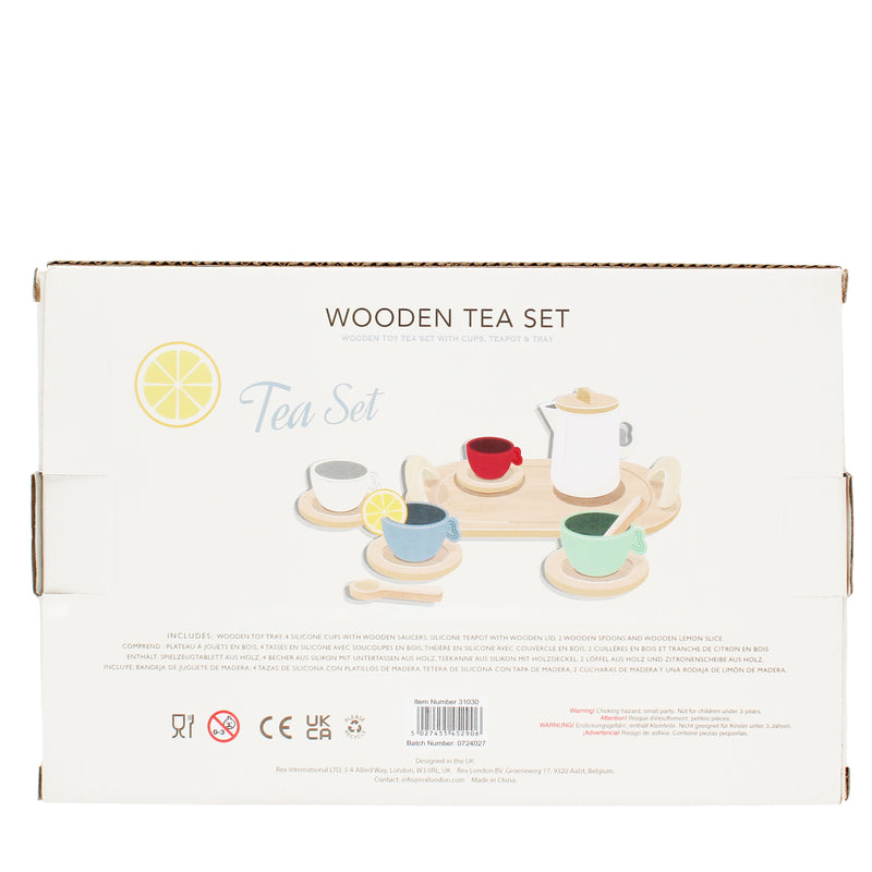 Houten speelset - Theeset