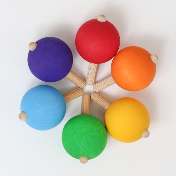 Small wooden Balls - Pastel