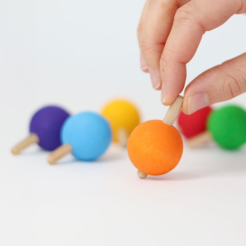 Small wooden Balls - Pastel