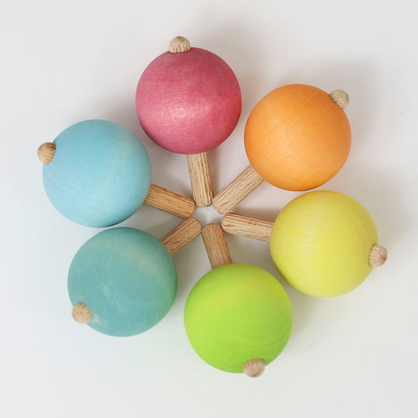 Small wooden Balls - Pastel