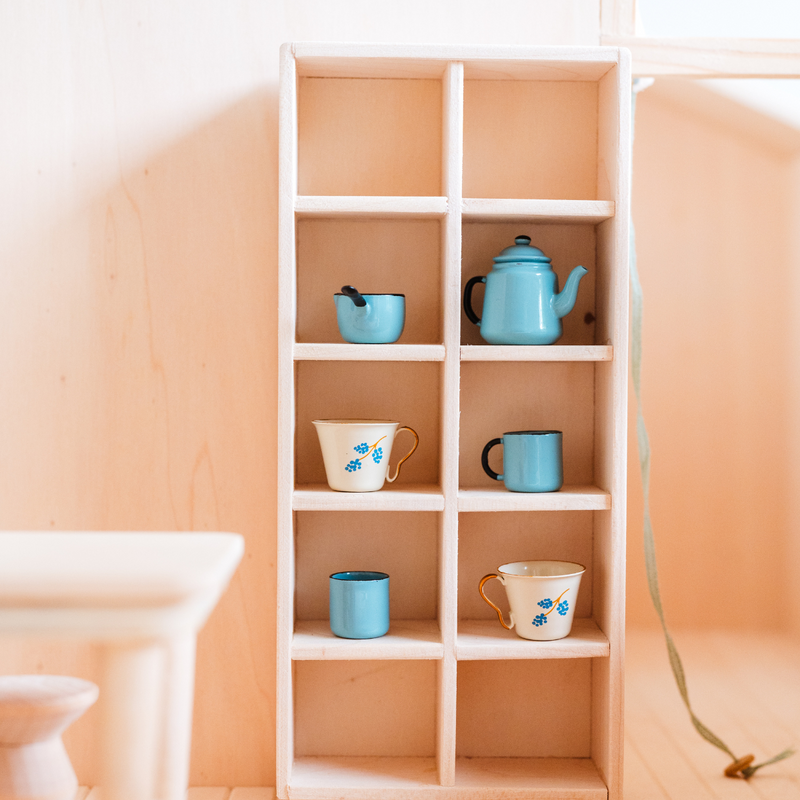 dollhouse furniture - china cabinet - closed compartments