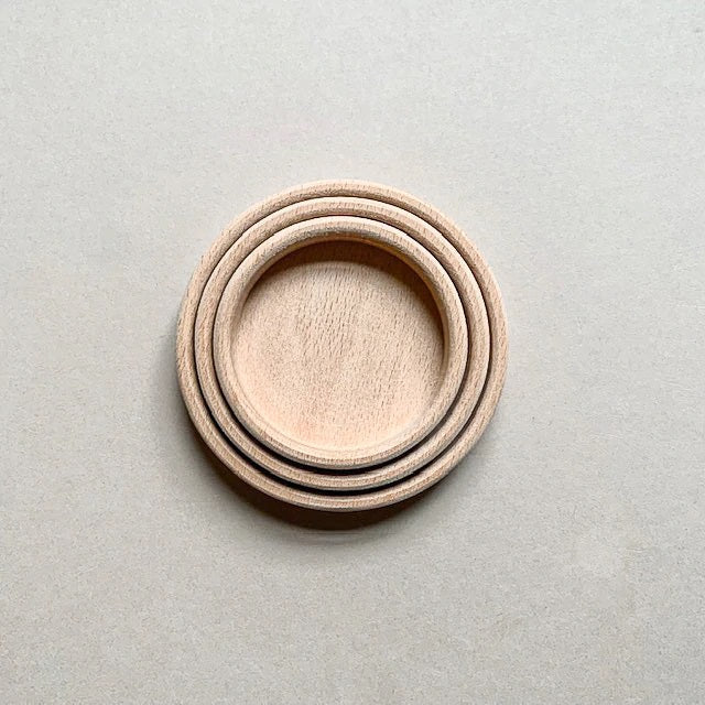 Wooden sorting bins - circle