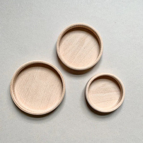 Wooden sorting bins - circle