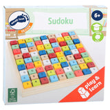 Wooden sudoku game