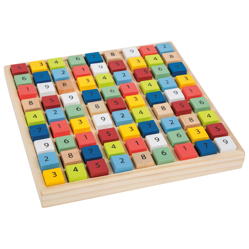 Wooden sudoku game