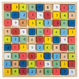 Wooden sudoku game