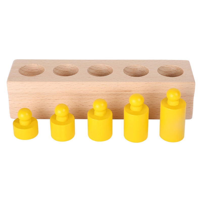 Wooden puzzle size sorting