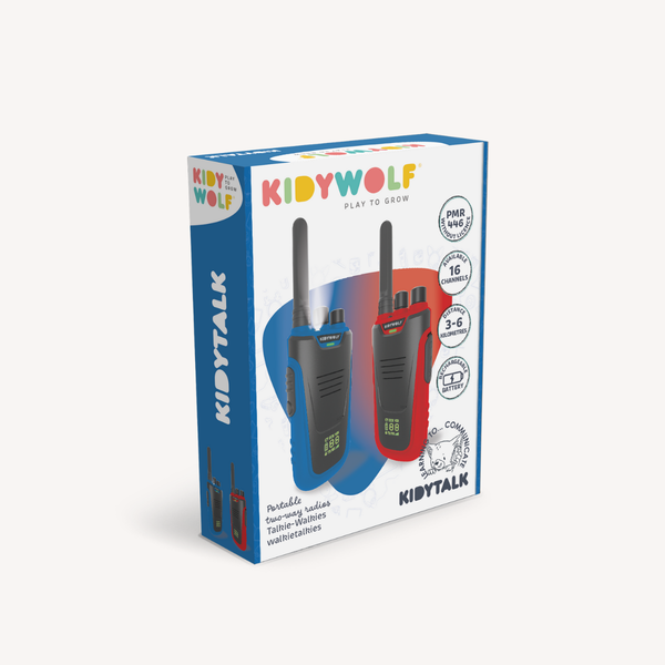 Kidytalk Walkie talkies - Blauw Rood