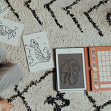 Navulling Kidydraw mini tekenbord - dinosaurussen & sterrenstelsel