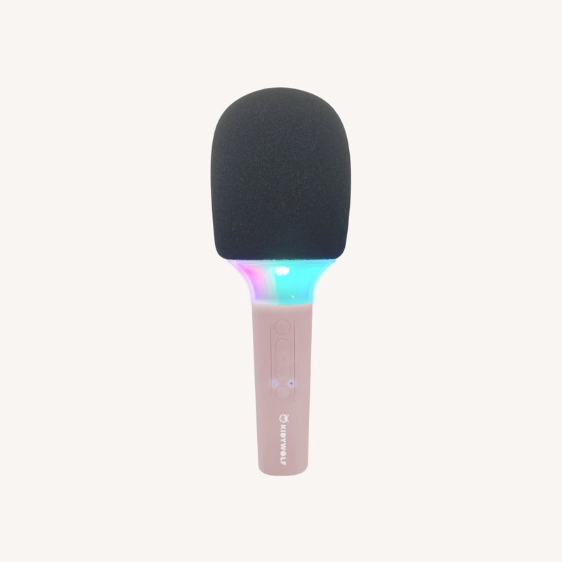 Kidymic bluetooth LED microfoon - roze