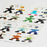 Flockmen - creative sticker set characters - 16