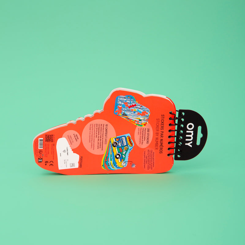 Activity book - sticker op nummer - Street