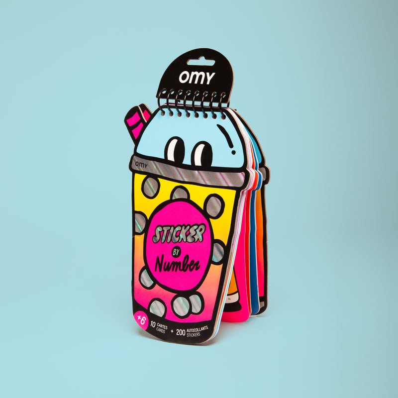 Activity book - sticker op nummer - Bubble Tea