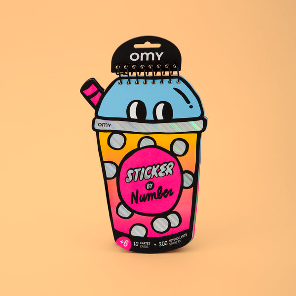 Activity book - sticker op nummer - Bubble Tea