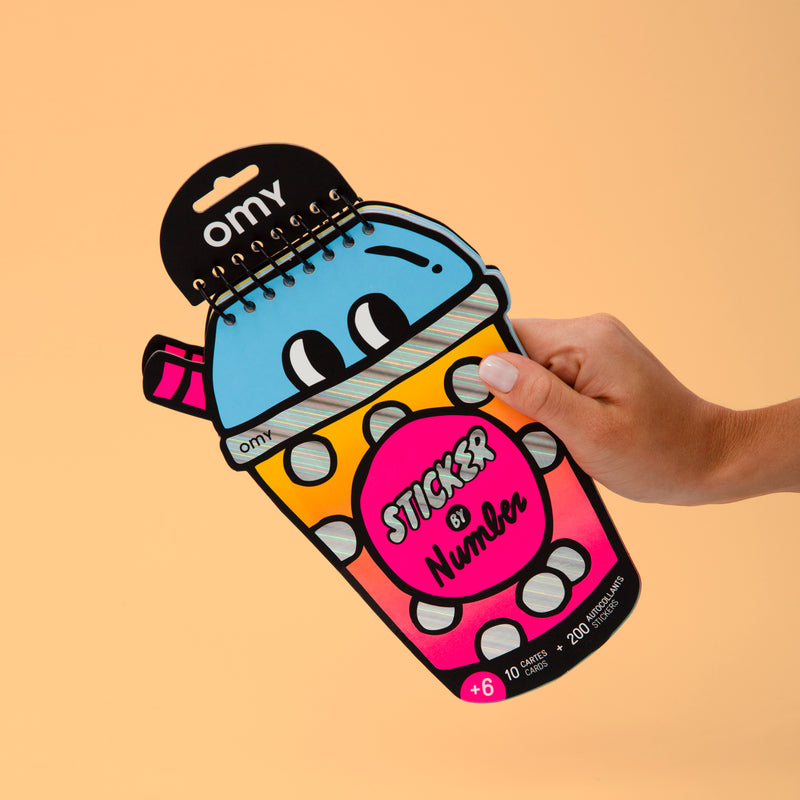 Activity book - sticker op nummer - Bubble Tea