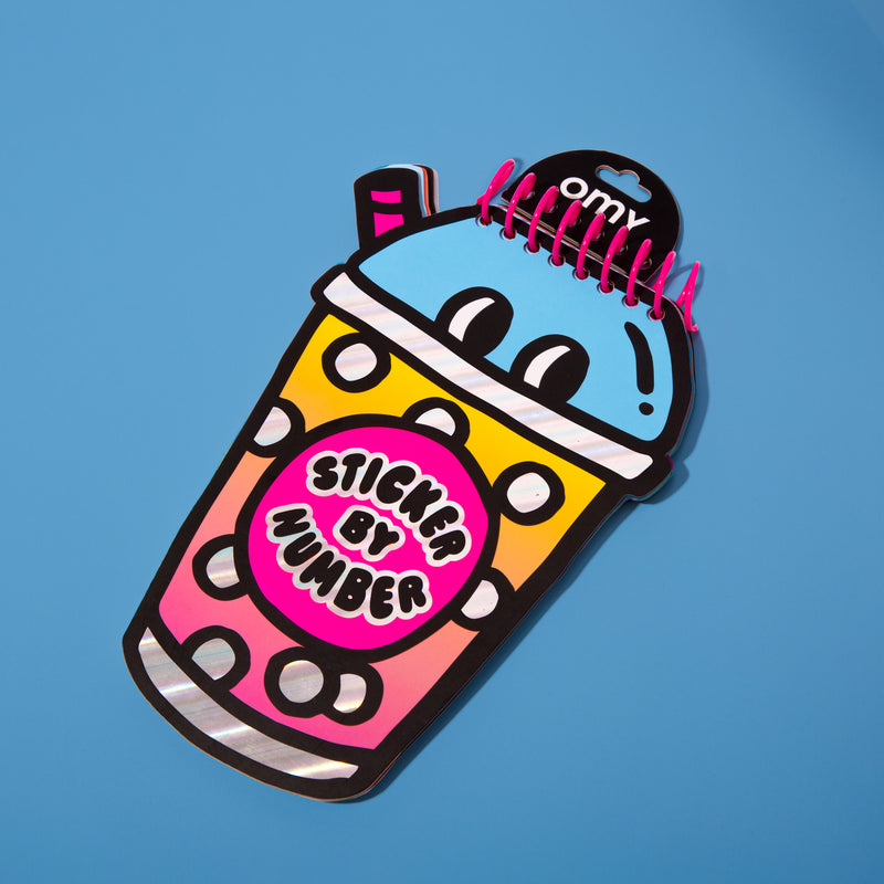 Activity book - sticker op nummer - Bubble Tea