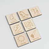 Icons Wooden weekly planner