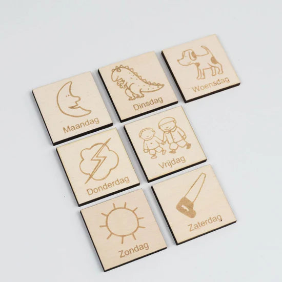Icons Wooden weekly planner
