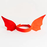 Dinosaur ears headband - red