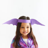 Dinosaur ears headband - purple