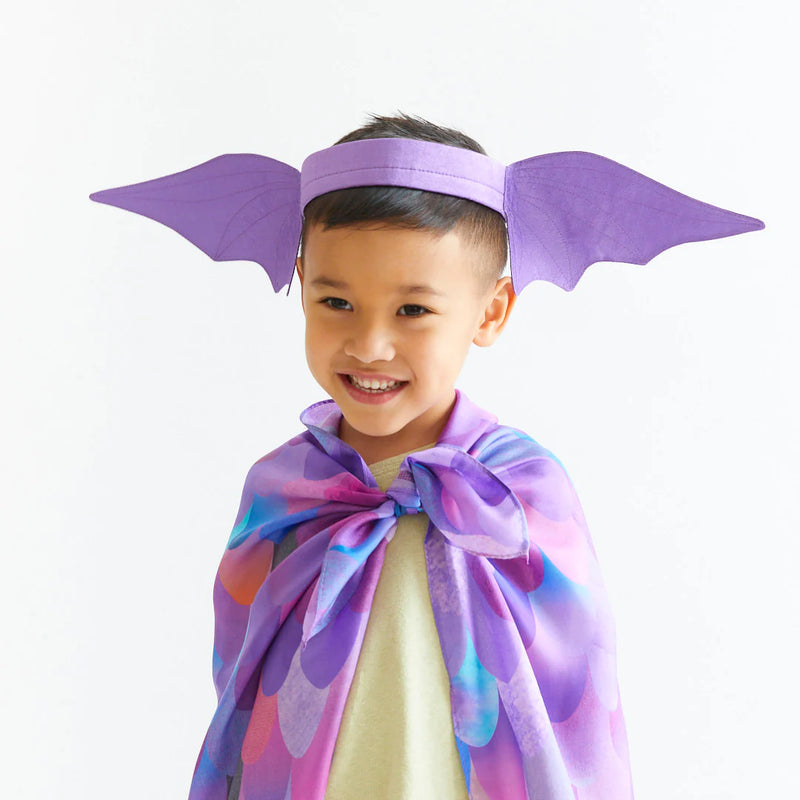 Dinosaur ears headband - purple