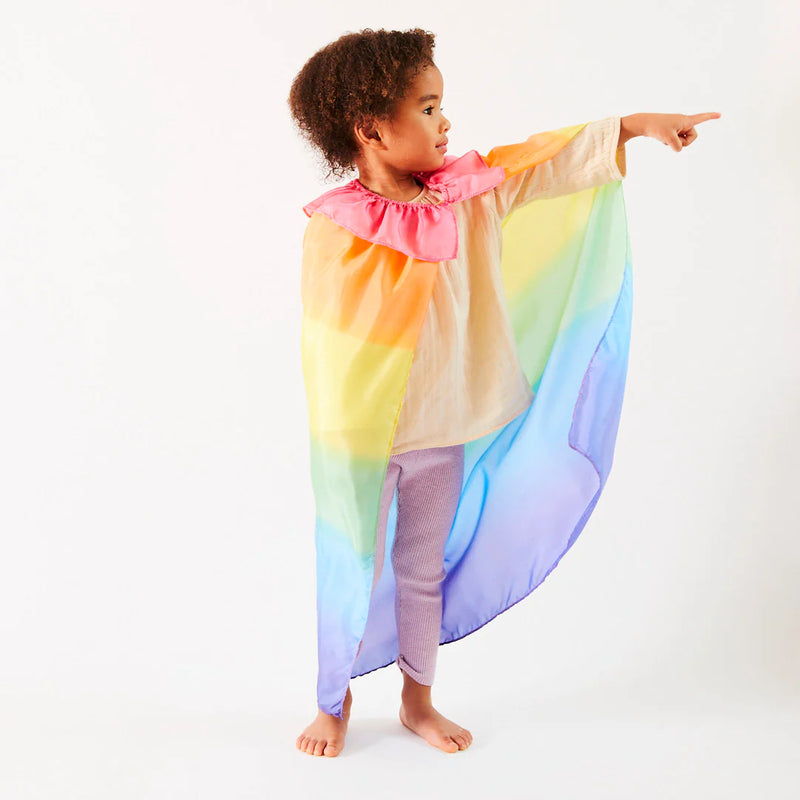 Silk Cape - rainbow