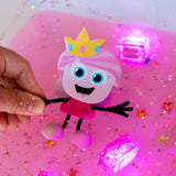 Lichtgevend badspeelfiguur - Prinses Ida - Roze
