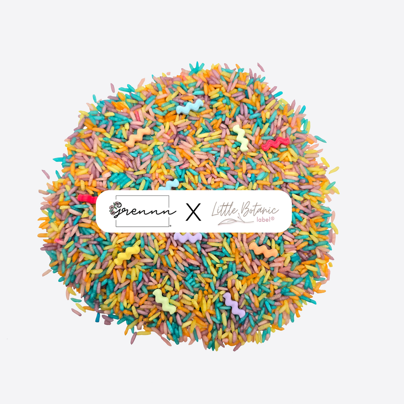 Speelrijst in pot - wave pastel - 750 gr