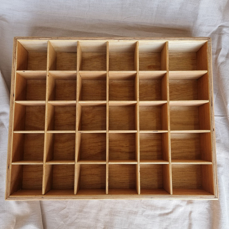 Wooden sorting bin