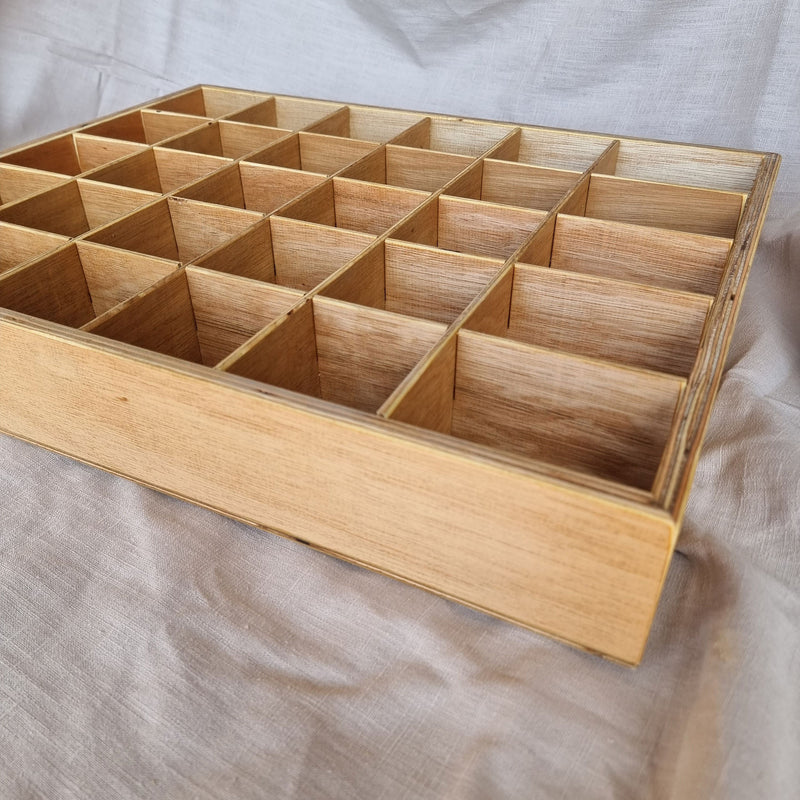 Wooden sorting bin