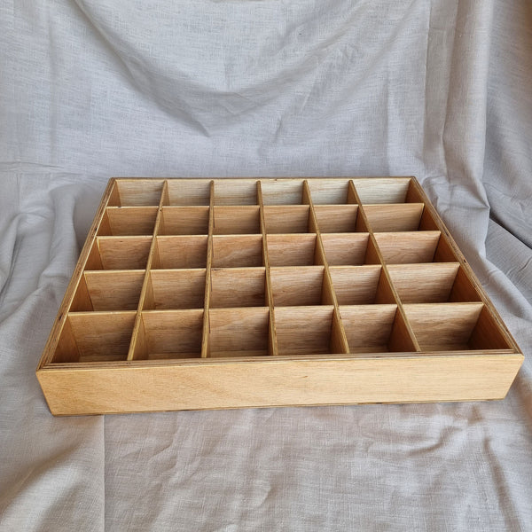 Wooden sorting bin