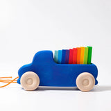 Tow truck with rainbow planks