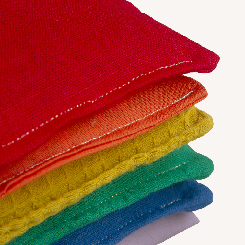 Sensory bean bags - rainbow