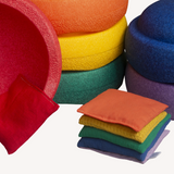 Sensory bean bags - rainbow