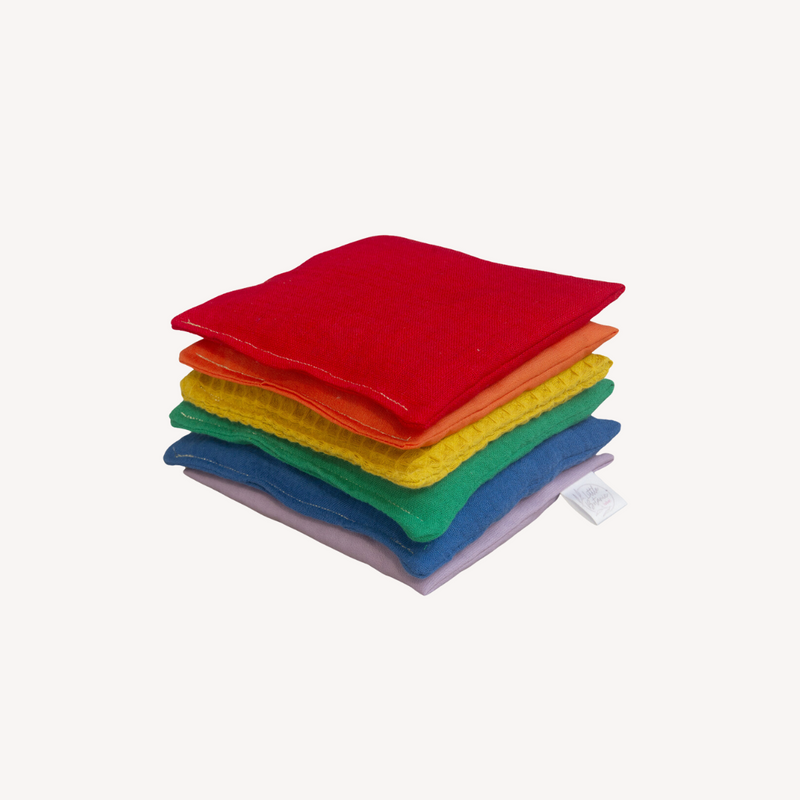 Sensory bean bags - rainbow