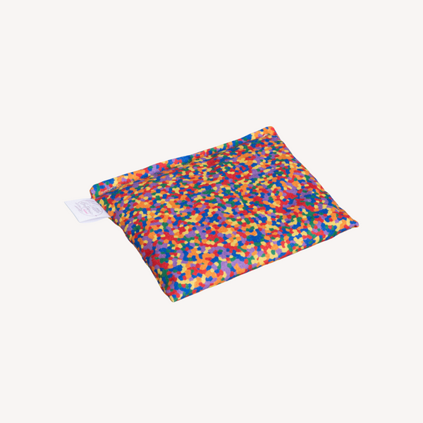 Sensory bean bag - confetti rainbow