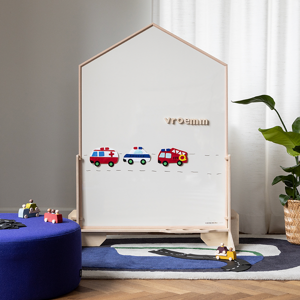 Magnet set - felt - vehicles