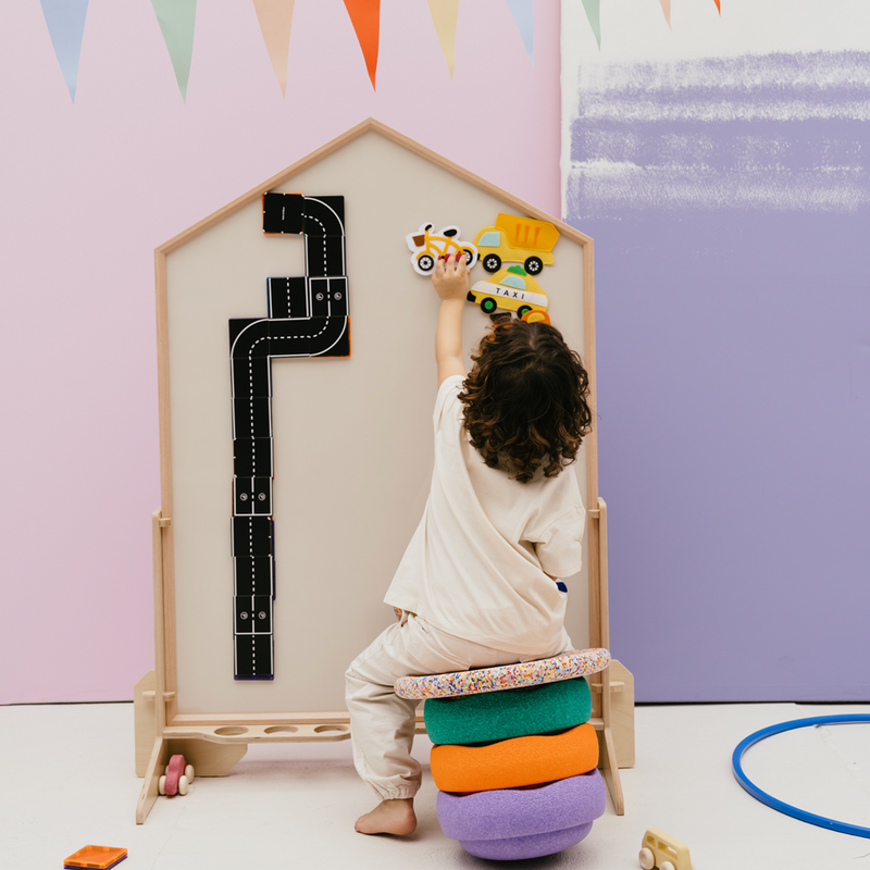 Magnet set - felt - vehicles