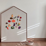 Magnet set - felt - fruit